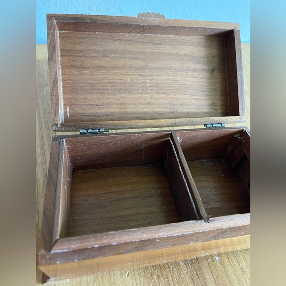 Vintage Wooden Trinket Box - Picture 9 of 10